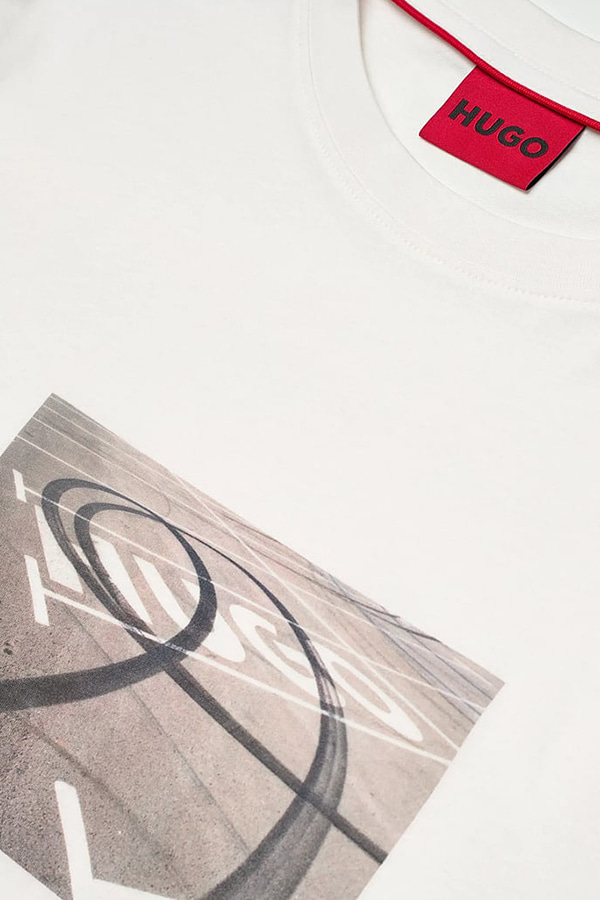 ΜΠΛΟΥΖΑ T-SHIRT HUGO - 102 ΛΕΥΚΟ